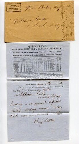 Morse telegraph new haven 1852 - morse,